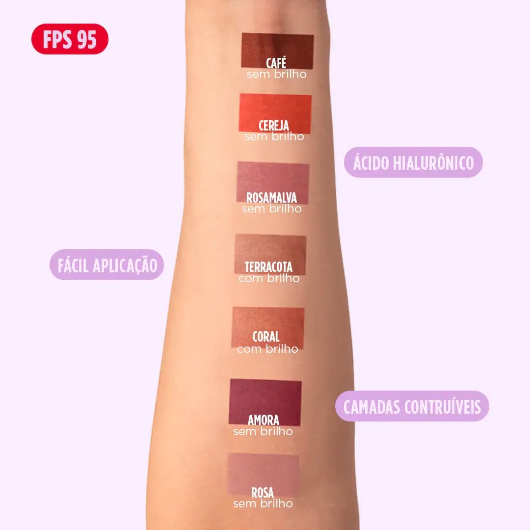 Bastão 3 em 1 - Blush, Batom e Sombra FPS 95 - imagem 2