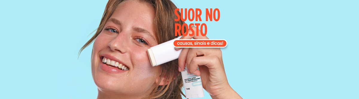 Suor no rosto: entenda as causas, sinais e confira dicas